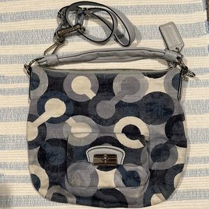 Blue printed Coach bag